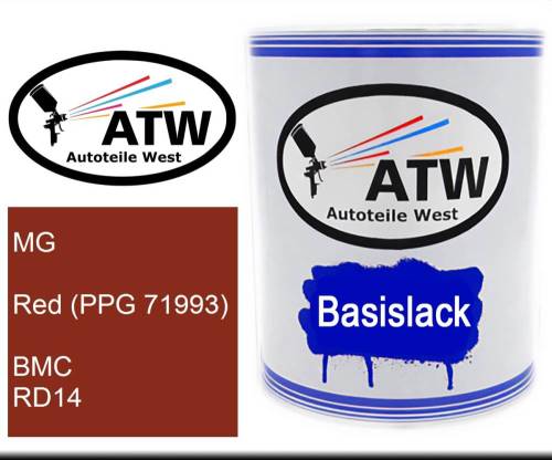 MG, Red (PPG 71993), BMC RD14: 1L Lackdose, von ATW Autoteile West.